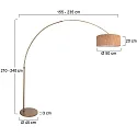 Steinhauer floor lamp SPARKLED LIGHT E27 IP20, dimmable