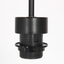 pendant luminaire SPARKLED LIGHT 1 flame E27 IP20, black dimmable