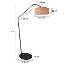 anne light & home Luminaria de pedestal ZIG-ZAG E27 IP20, regulable