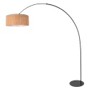 anne light & home arc luminaire CURVE 1 flame E27 IP20, black dimmable