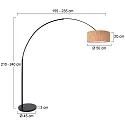 Steinhauer floor lamp SPARKLED LIGHT E27 IP20, dimmable