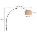 Steinhauer wall luminaire SPARKLED LIGHT 1 flame E27 IP20, black dimmable
