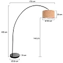 Mexlite Luminaria de pedestal SOLVA E27 IP20, regulable