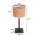 Steinhauer table lamp STANG E27 IP20, dimmable