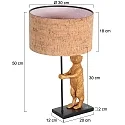 anne light & home table lamp ANIMAUX E27 IP20, dimmable