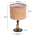 anne light & home Luminaria de mesa ANIMAUX E27 IP20, regulable