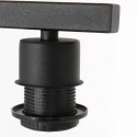 Steinhauer floor lamp STANG 1 flame E27 IP20, black dimmable