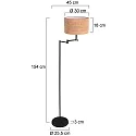 Mexlite Luminaria de pedestal BELLA E27 IP20, regulable