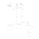 Steinhauer Luminaria colgante STANG E27 IP20, regulable