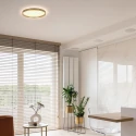 Steinhauer ceiling luminaire FLADY 2 flames IP20, gold dimmable
