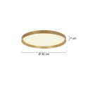 Steinhauer ceiling luminaire FLADY 2 flames IP20, gold dimmable