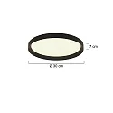 Steinhauer ceiling luminaire FLADY IP20, dimmable