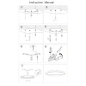 Steinhauer ceiling luminaire FLADY 2 flames IP20, black dimmable