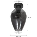 Mexlite ceiling luminaire DROVIA 1 flame E27 IP20, black dimmable