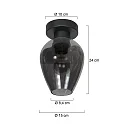 Mexlite Luminaria de techo BLOEBA E27 IP20, regulable