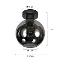 Mexlite ceiling luminaire BLOEBA E27 IP20, dimmable