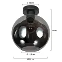 Mexlite Luminaria de techo BLOEBA E27 IP20, regulable