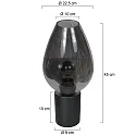 Mexlite table lamp BLOEBA E27 IP20, dimmable