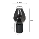 Mexlite table lamp BLOEBA E27 IP20, dimmable