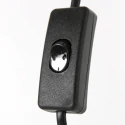 anne light & home wall luminaire ROPEX 1 flame E27 IP20, black dimmable