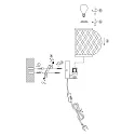 anne light & home Luminaria de pared MAZE E27 IP20, regulable