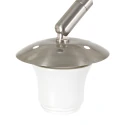 Steinhauer wall luminaire VELA LINO 1 flame E27 IP20, steel dimmable