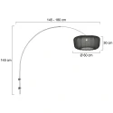Steinhauer wall luminaire VELA LINO 1 flame E27 IP20, steel dimmable
