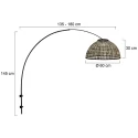 Steinhauer wall luminaire NOX LIGHT 1 flame E27 IP20, black dimmable