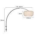 Steinhauer Luminaria de pared SPARKLED LIGHT E27 IP20, regulable