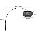 Steinhauer wall luminaire SPARKLED LIGHT E27 IP20, dimmable
