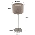 Mexlite table lamp NOOR E27 IP20, dimmable