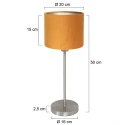 Mexlite table lamp NOOR E27 IP20, dimmable