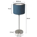 Mexlite table lamp NOOR E27 IP20, dimmable