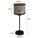 Mexlite table lamp NOOR E27 IP20, dimmable