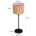Mexlite Luminaria de mesa NOOR E27 IP20, regulable