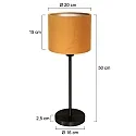 Mexlite table lamp NOOR E27 IP20, dimmable