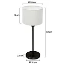Mexlite table lamp NOOR E27 IP20, dimmable