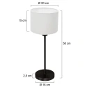 Mexlite Luminaria de mesa NOOR E27 IP20, regulable