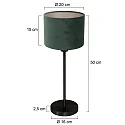 Mexlite table lamp NOOR E27 IP20, dimmable