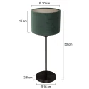 Mexlite Luminaria de mesa NOOR E27 IP20, regulable