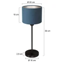 Mexlite Luminaria de mesa NOOR E27 IP20, regulable