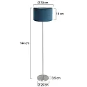 Mexlite Luminaria de pedestal NOOR E27 IP20, regulable