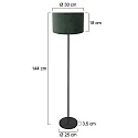 Mexlite Luminaria de pedestal NOOR E27 IP20, regulable