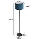 Mexlite Luminaria de pedestal NOOR E27 IP20, regulable