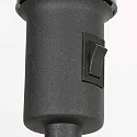 Mexlite Luminaria de pedestal NOOR E27 IP20, regulable