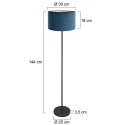 Mexlite Luminaria de pedestal NOOR E27 IP20, regulable