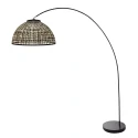 arc luminaire SOLVA 1 flame E27 IP20, black dimmable