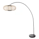 arc luminaire SOLVA 1 flame E27 IP20, black dimmable