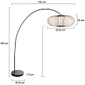 Mexlite floor lamp SOLVE E27 IP20, dimmable