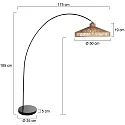 Mexlite Luminaria de pedestal SOLVA E27 IP20, regulable